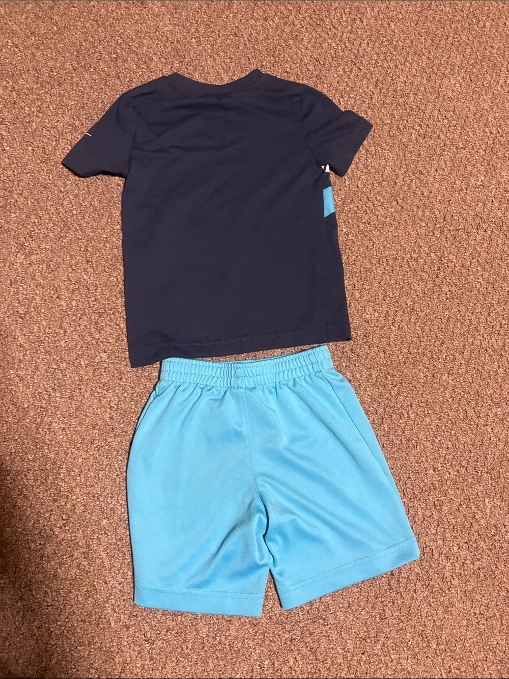 Nike Navy T‑Shirt & Light Blue Shorts Set